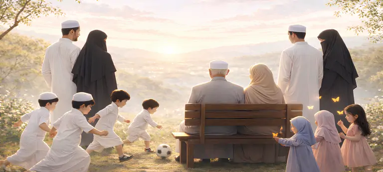 عائلة كبيرة وبركة